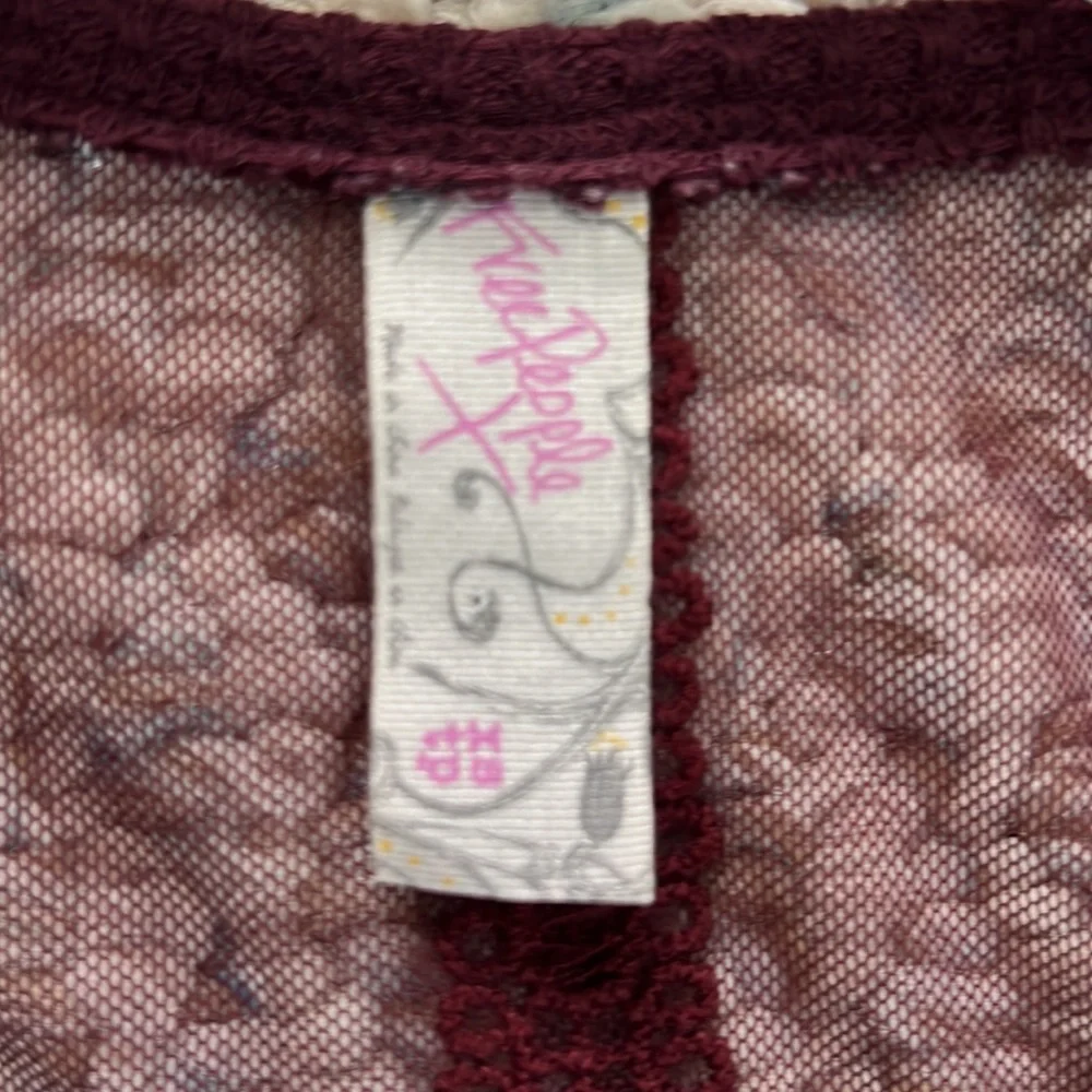 Free People waffle knit top, size XS